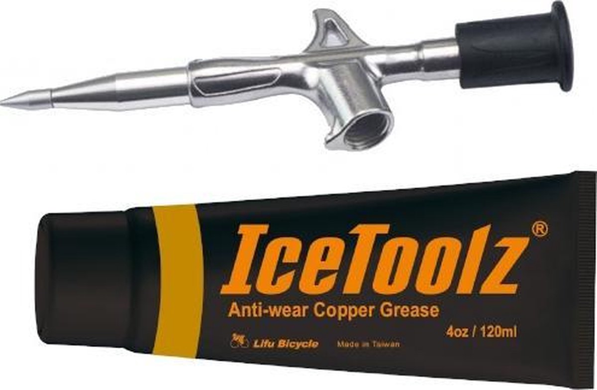 Vetspuit inclusief tube kopervet IceToolz C278 (120 ml)
