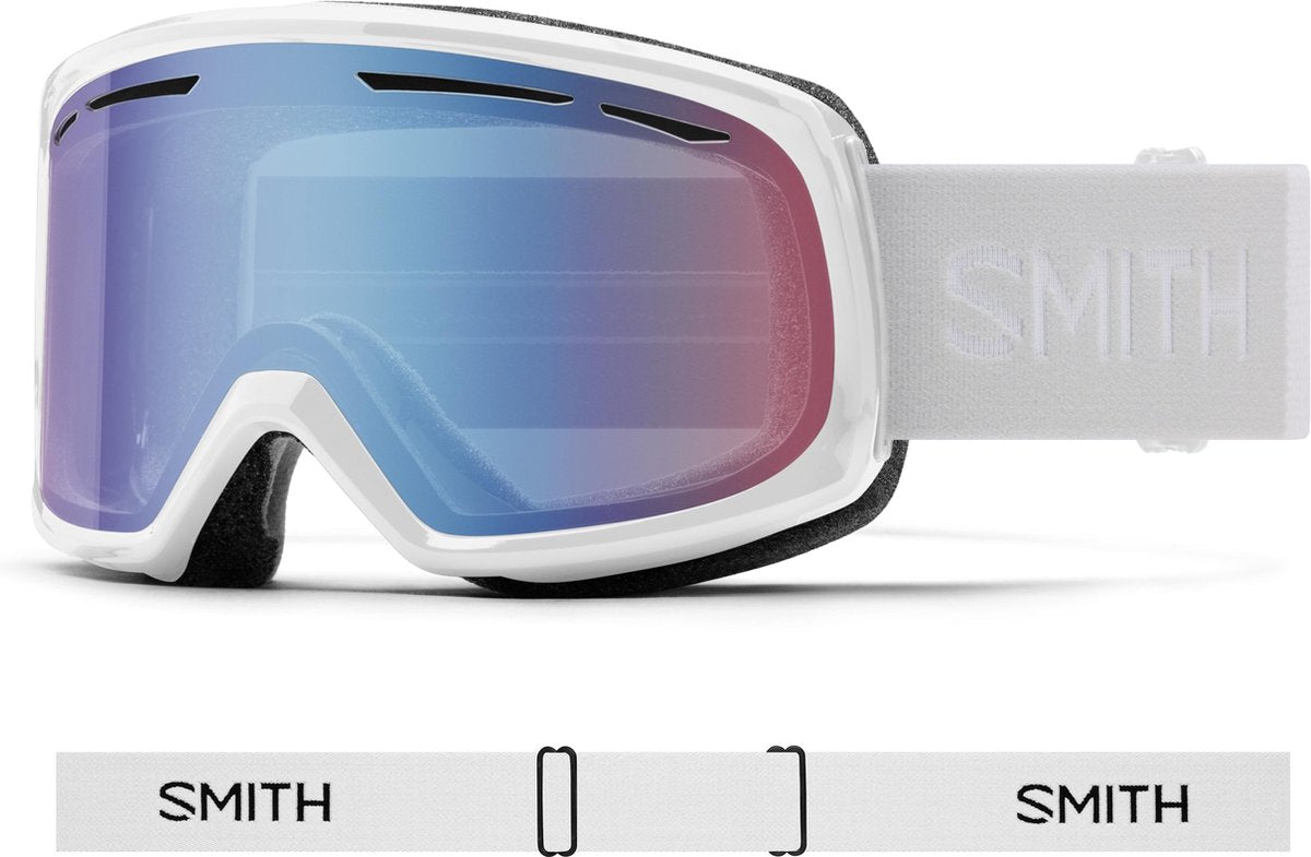 Smith Frontier goggle white / blue sensor mirror