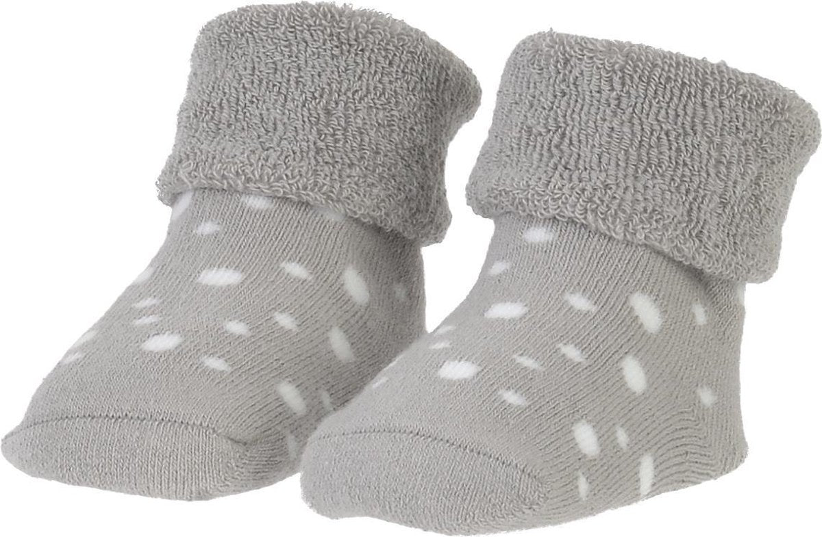 Organic Socks Grey with Dots