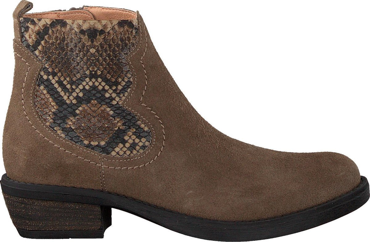 Unisa Wafi Enkelboots -  Enkellaarsjes - Meisjes - Taupe - Maat 37
