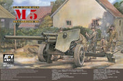 AFV-Club U.S. 3 inch gun M5 on Carriage M6 + Ammo by Mig lijm