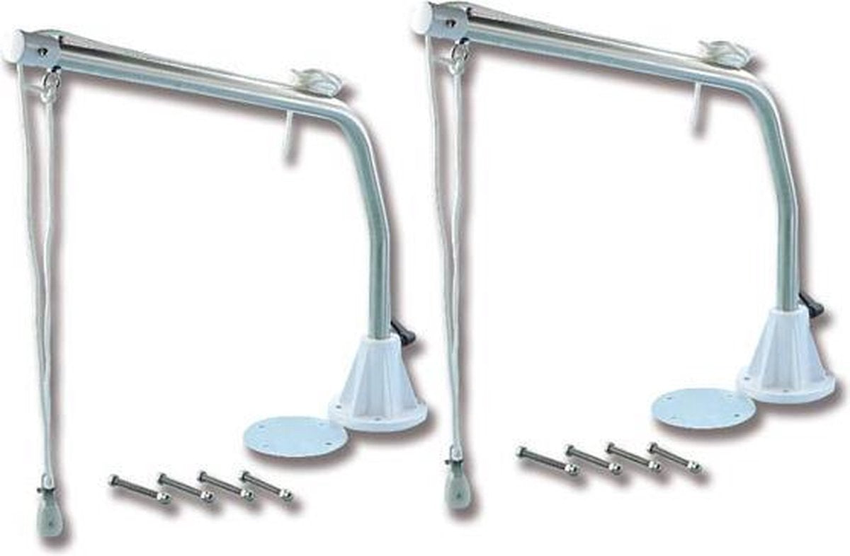 Trem RVS Davits met aluminium Voet