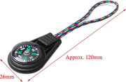 Allesvoordeliger zipper pull kompas sleutelhanger