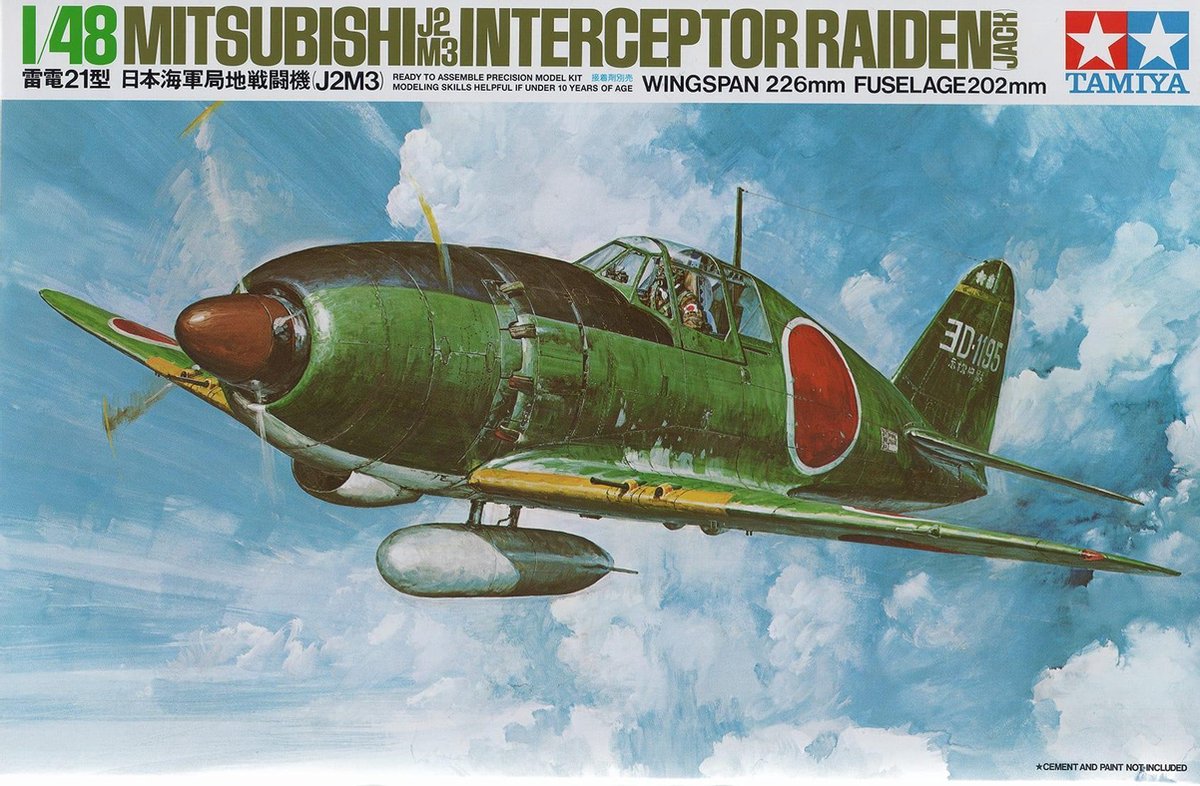 Tamiya Mitsubishi J2M3 Interceptor Raiden (Jack) + Ammo by Mig lijm