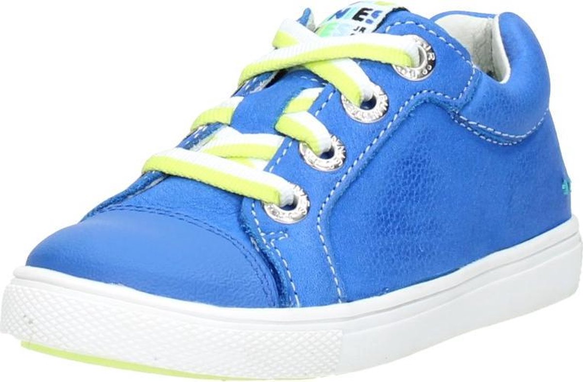 Bunnies JR 218312-123 Jongens Lage Sneakers - Blauw - Nubuck - Veters