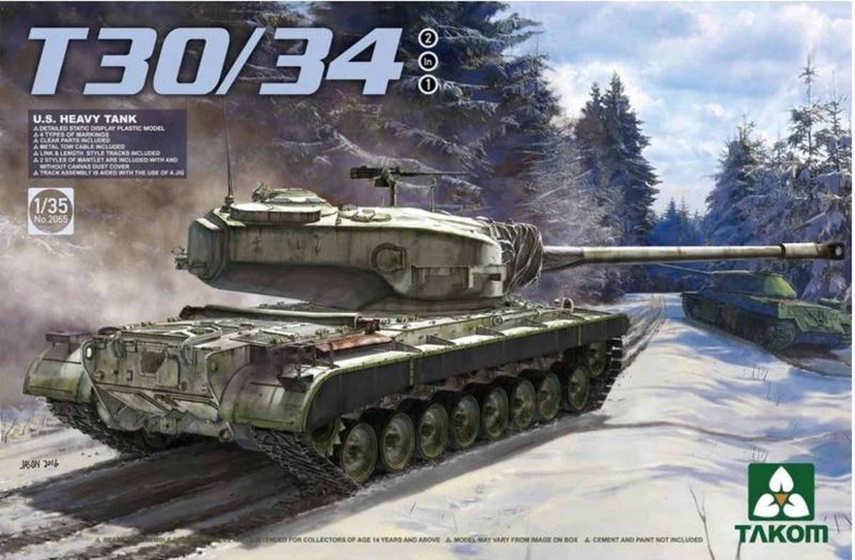 Takom | 2065 | T30/34  U.S. Heavy tank | 1:35