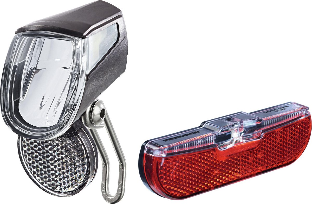 Trelock LED verlichtingsset LS 435 bike. geschikt voor (naaf)dynamo