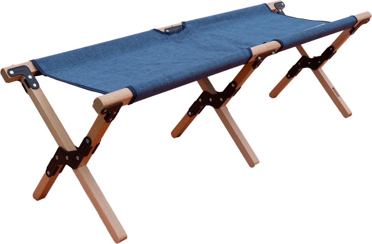 Nigor Buzzard Bench Denim Bank - Camping - Opvouwbaar - Beuken hout