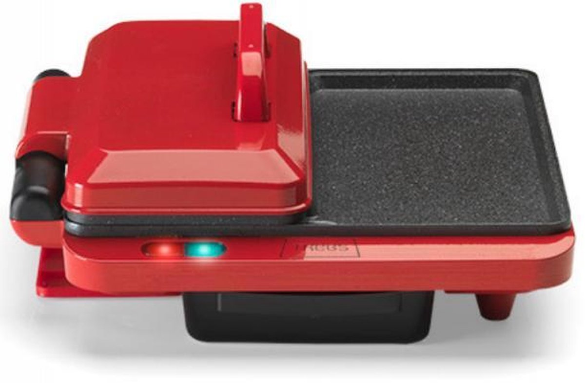 Trebs 99362 - Multifunctionele tafel grill - Rood-Zwart