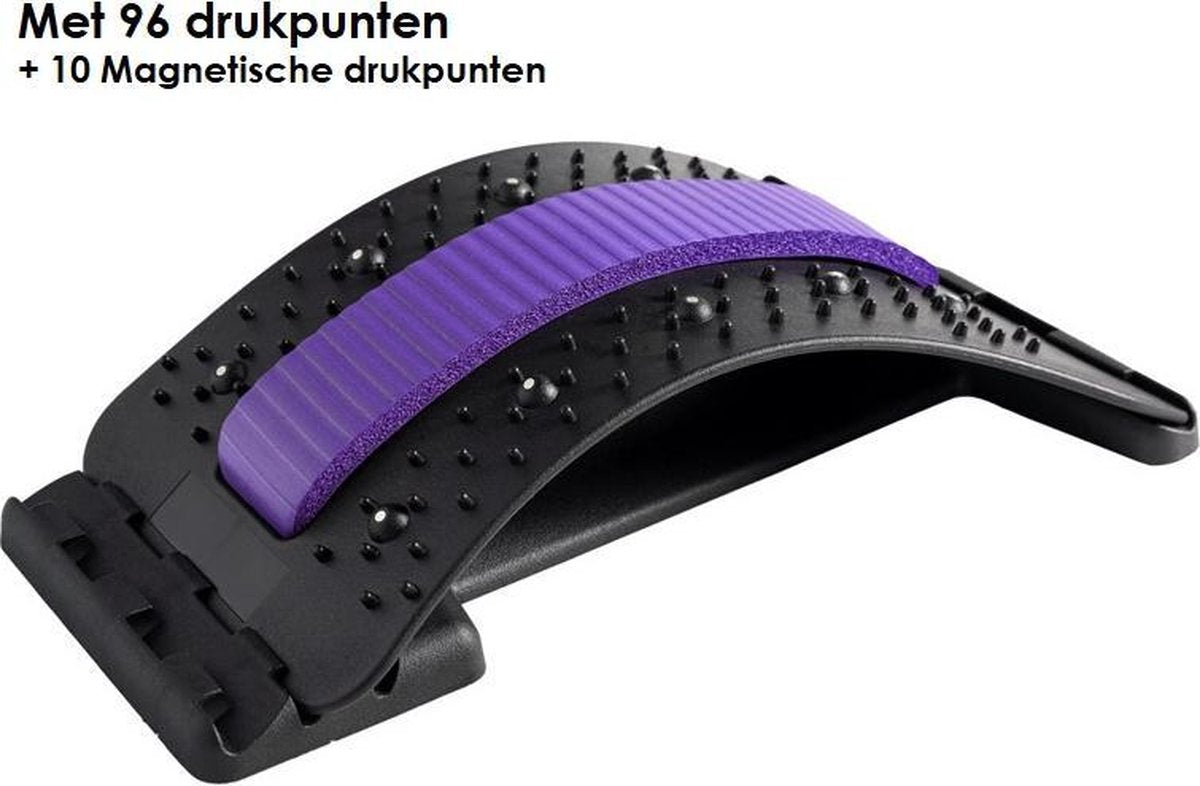 Swings Backstretcher - Verstelbare Rugstretcher - Tegen Rugklachten + Gratis Foam Pad Paars