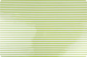 Placemat 45 x 30 cm. Licht groen Gestreept. Plastic. Per stuk