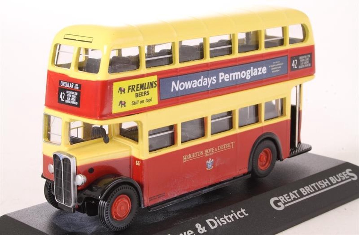 Edition Atlas - AEC Regent - Brighton Hove & District - Dubbel dekker bus 1:76