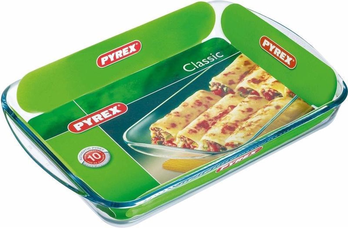 2x Rechthoekige glazen ovenschaal 3