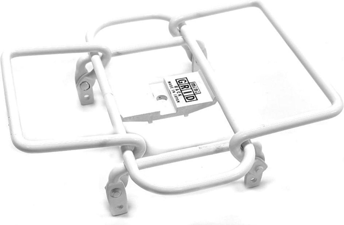 Minoura Bagagerek Mini Grid Stuur 14 X 14 Cm Staal Wit