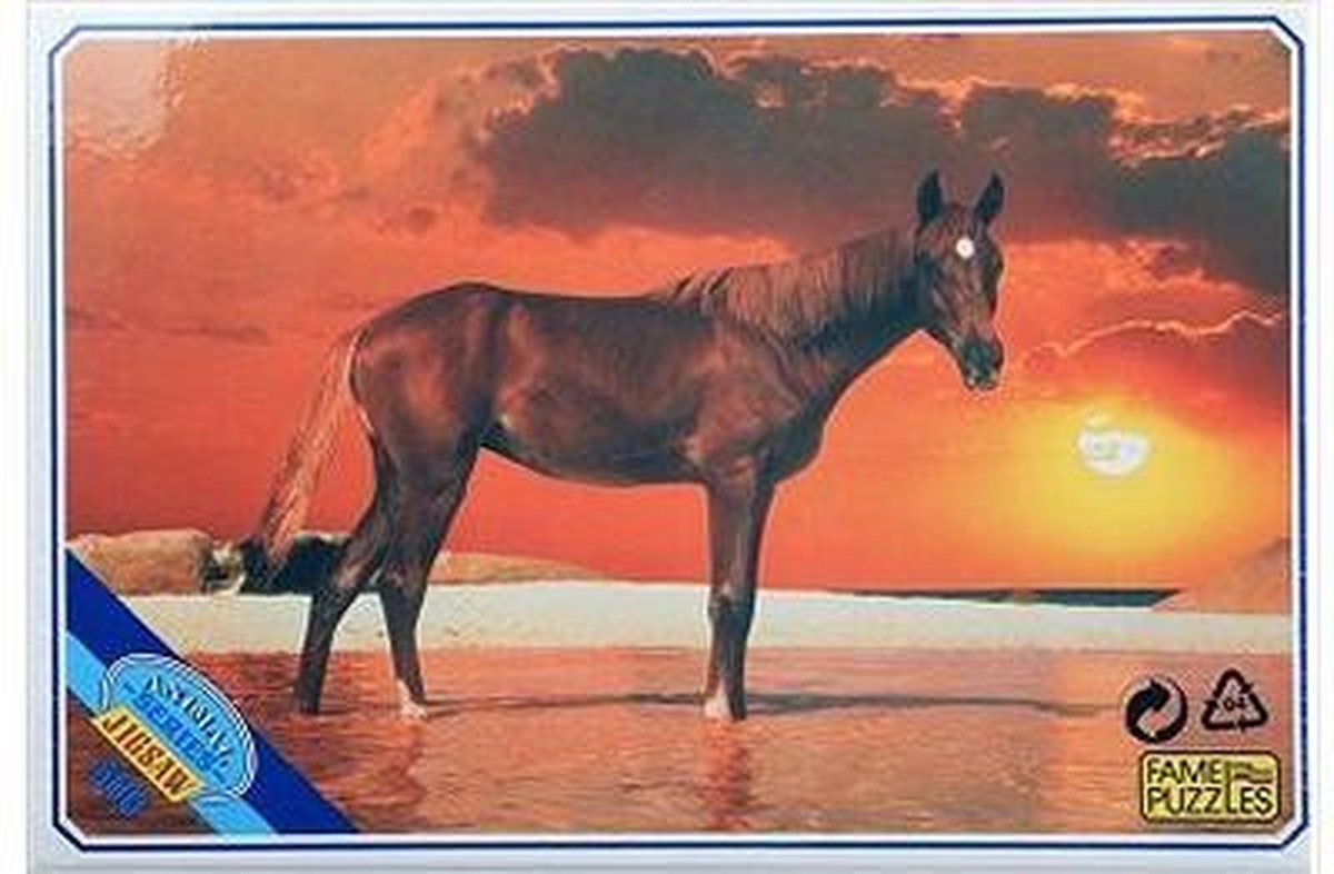 Legpuzzel dier bruin paard 500 stukjes.