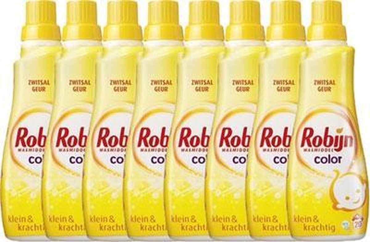 Robijn Vloeibaar Wasmiddel Color Zwitsal Geur 160 Wasbeurten Voordeelverpakking