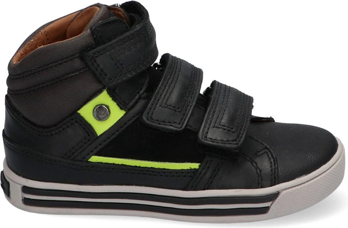 Braqeez Jongens Hoge sneakers Davey Day - Zwart - Maat 33