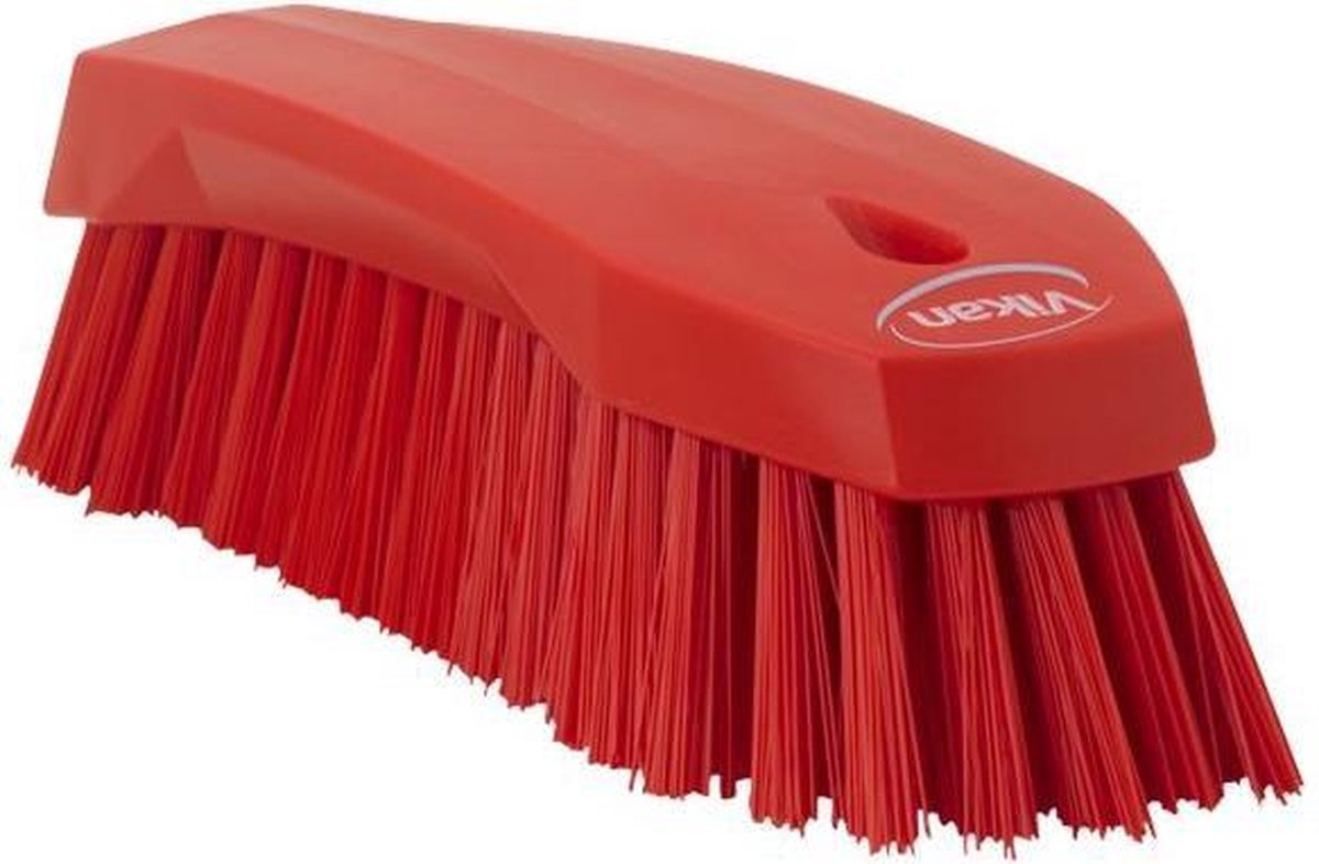 Vikan Hygiene 38904 grote harde werkborstel rood 70 x 200mm