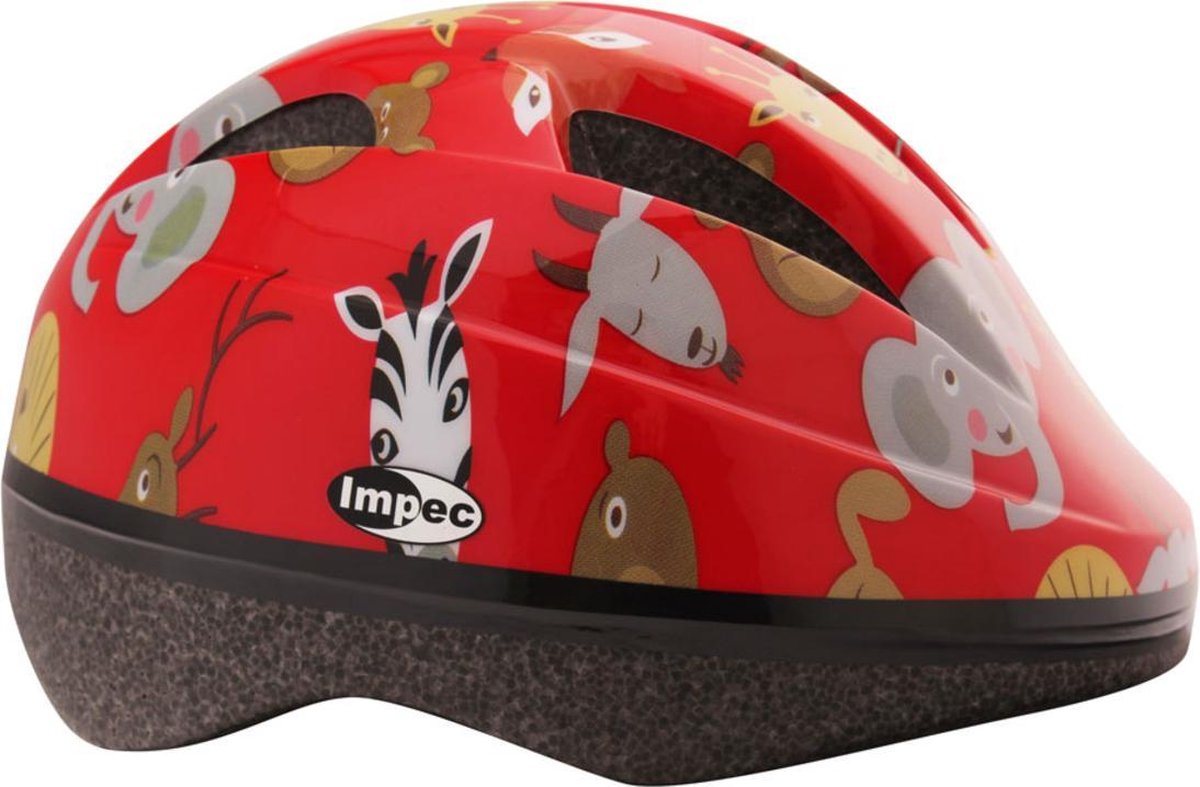 Fietshelm Impec Kind Dierenwereld Paars