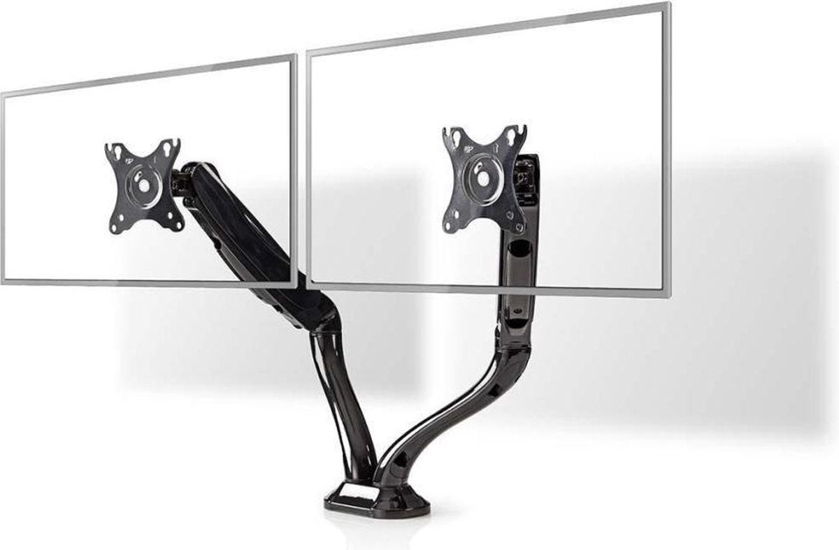 Bureau-monitorsteun | Dubbele monitorarm | Full-motion | 10 - 32"