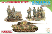 Dragon - 1/72 3rd Fallschirmjager +kingtiger Henschel Turret (3/21) * - DRA7400 - modelbouwsets