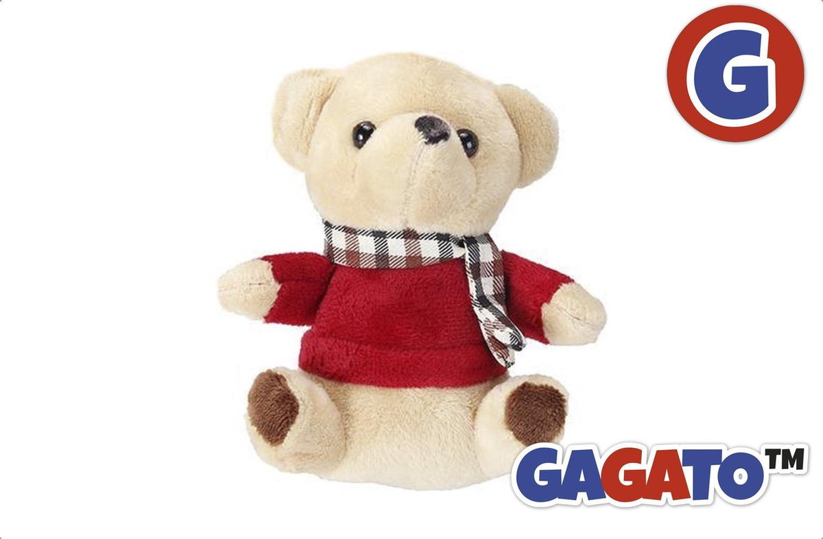 Knuffel Speelgoed Beer voor Sleutelhanger - Knuffeldier Beertje 13 cm