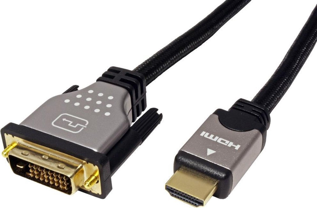 Roline hoge kwaliteit DVI-D Dual Link - HDMI kabel / UL - 10 meter