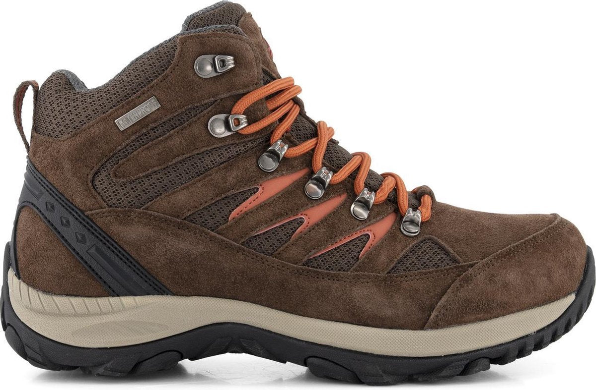 Travelin' Nyborg - Hoge Dames wandelschoenen - Waterdicht en ademend - Bruin Leer - Maat 40