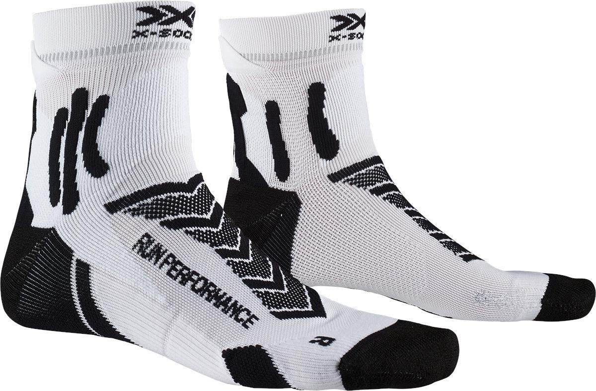 X-socks Hardloopsokken Run Performance Nylon Wit/zwart Mt 42-44