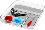 Madesmart Organizer Opbergbakje - 4 vakken - Doorzichtig