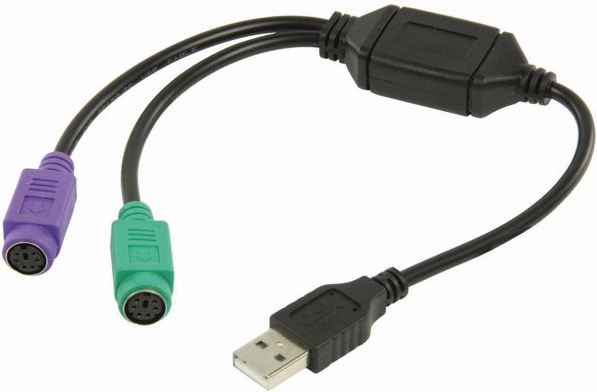USB - PS/2-Adapterkabel | USB-A Male - 2x PS/2 Female | 0