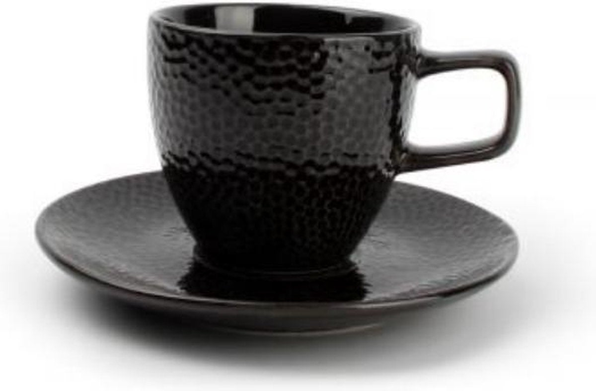 S&P - MIELO - Black - Kop-en-schotel - 20 cl - Set van 4