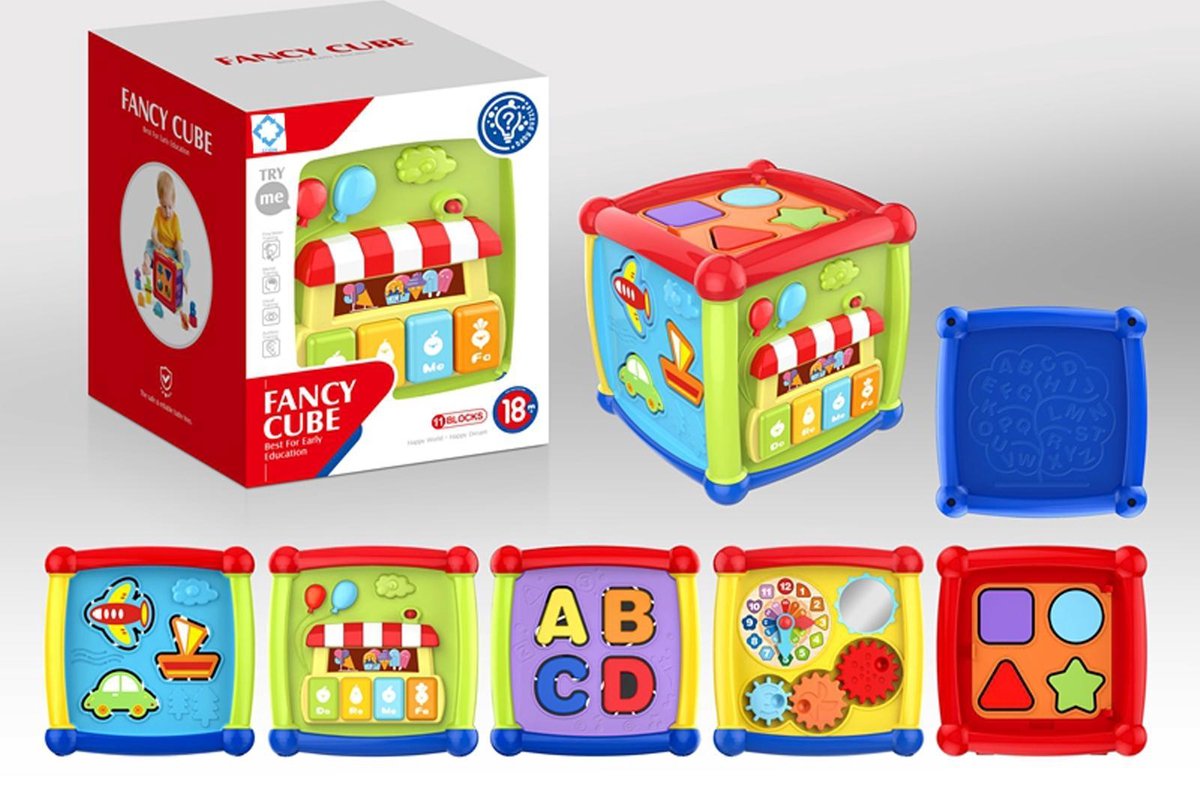 Blokkendoos Vormpjes – Baby | Speelgoed Blokken 1 jaar | Baby Speelgoed Box – 0 jaar | Blokken Speelgoed - Baby