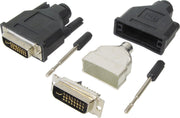 Transmedia DVI-D Dual Link (m) soldeerbare connector