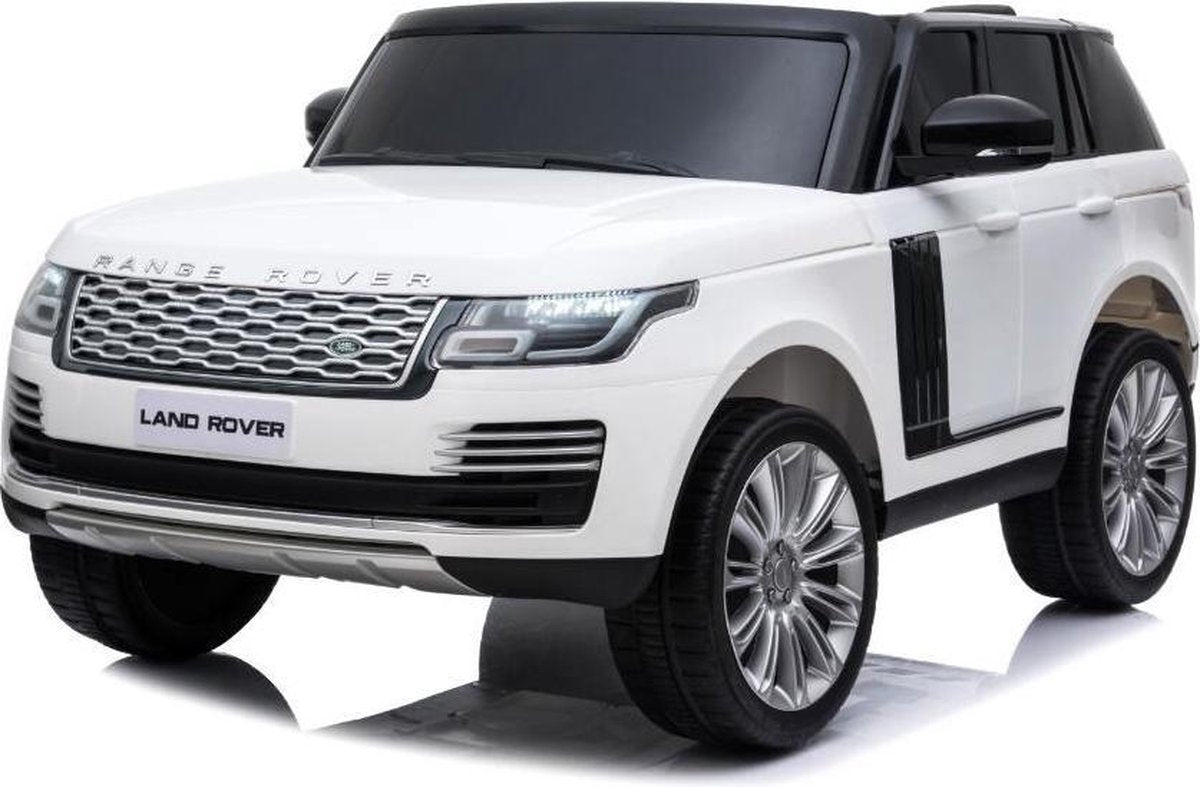 Range Rover elektrische kinderauto - soft start - usb aansluiting - 2 zits - wit