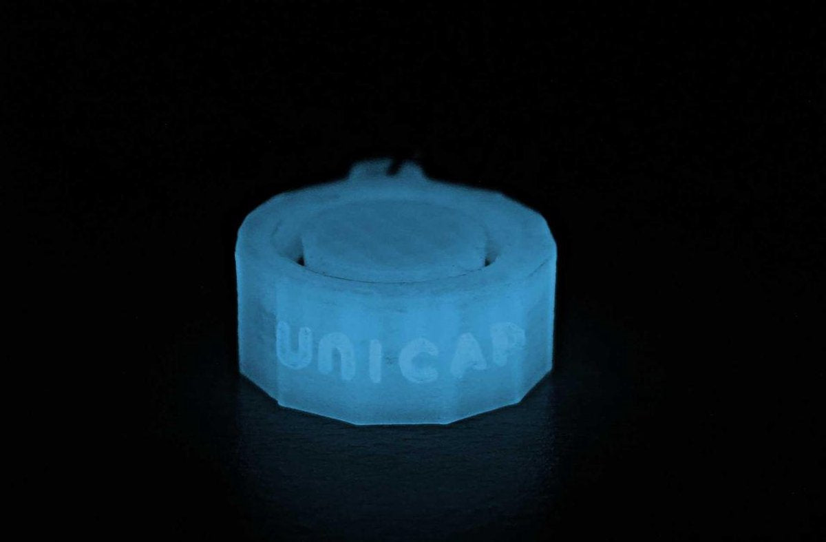 UniCap - Blauw glow in the dark - Festival dop - Festivaldop