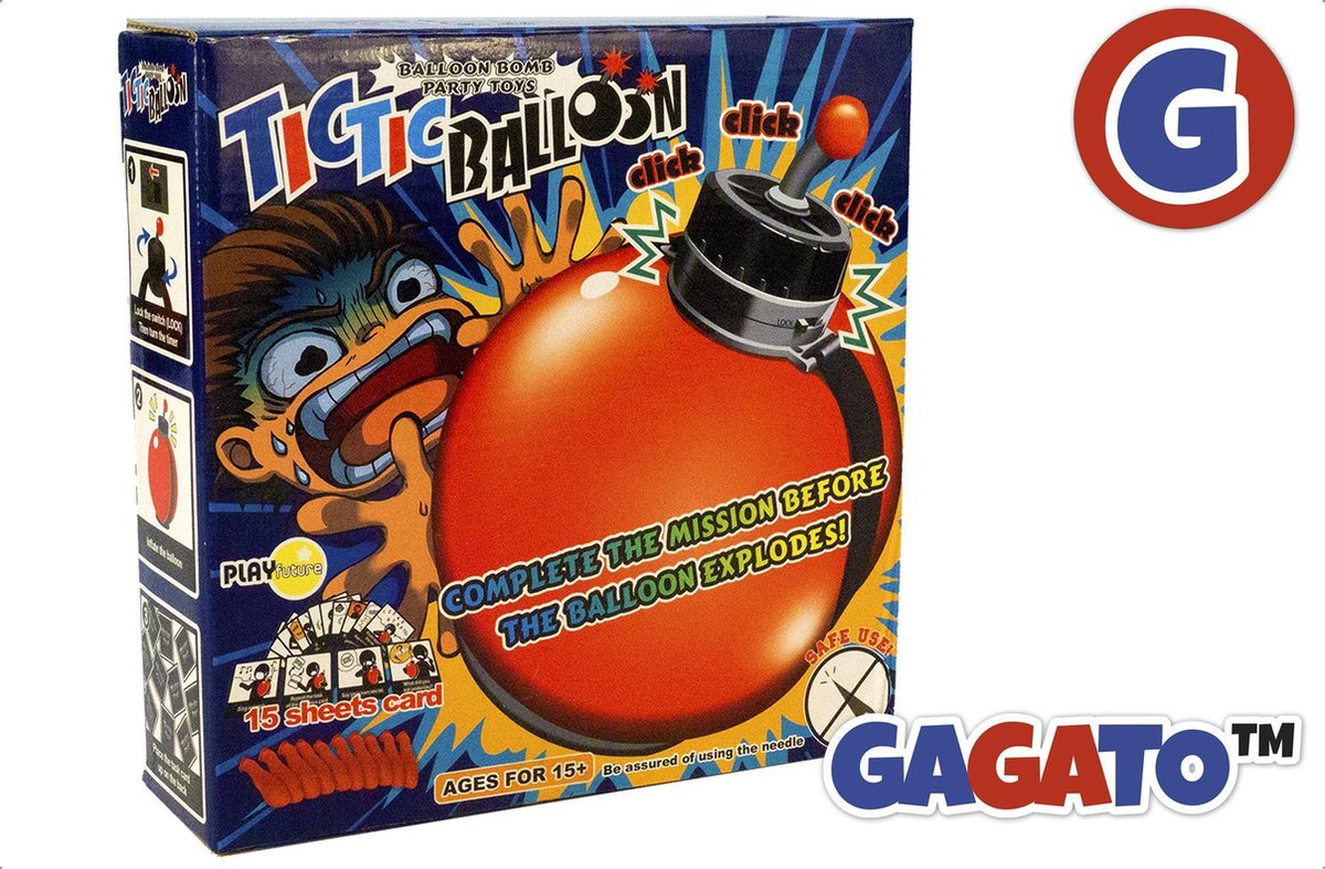 TicTic Balloon - Ballon Spel - Kaartspel - Knallende Ballonnen Game - Spelletjes voor Volwassenen en Kinderen