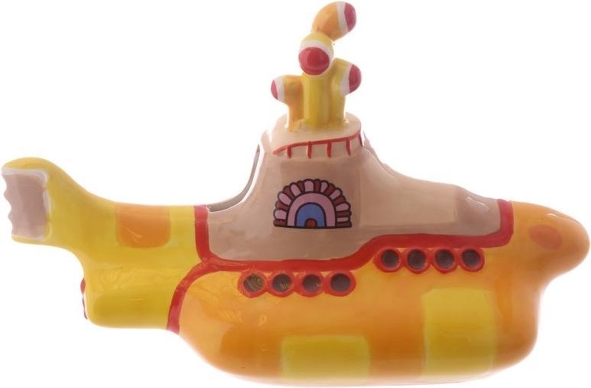 Beatles fan spaarpot Yellow Submarine 23 cm