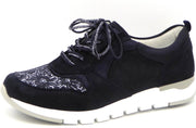 Waldläufer sneaker 90802-306-763 Blauw/combi - H-Petra wijdte H - Maat 5½