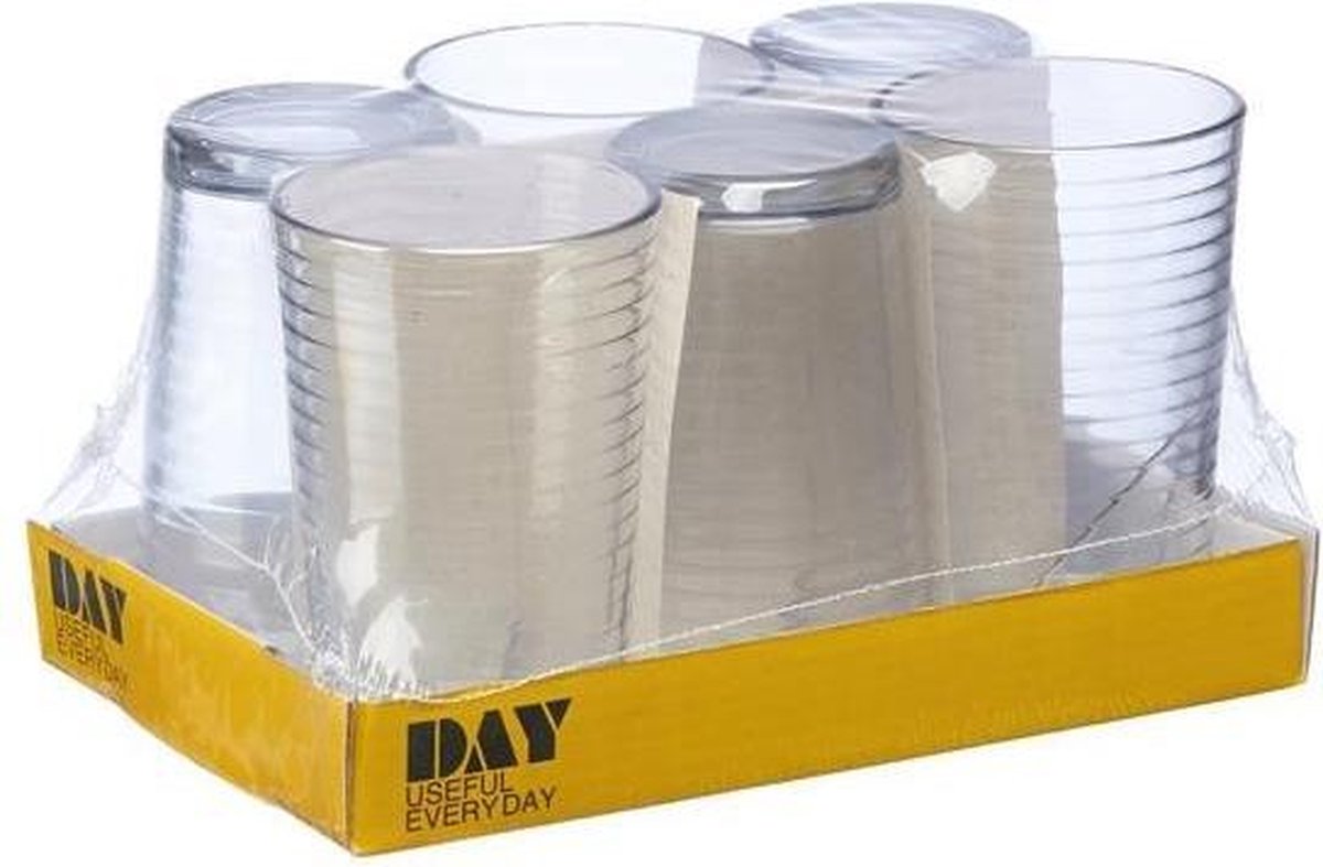 Drinkglas ribbel 30cl 6 stuks