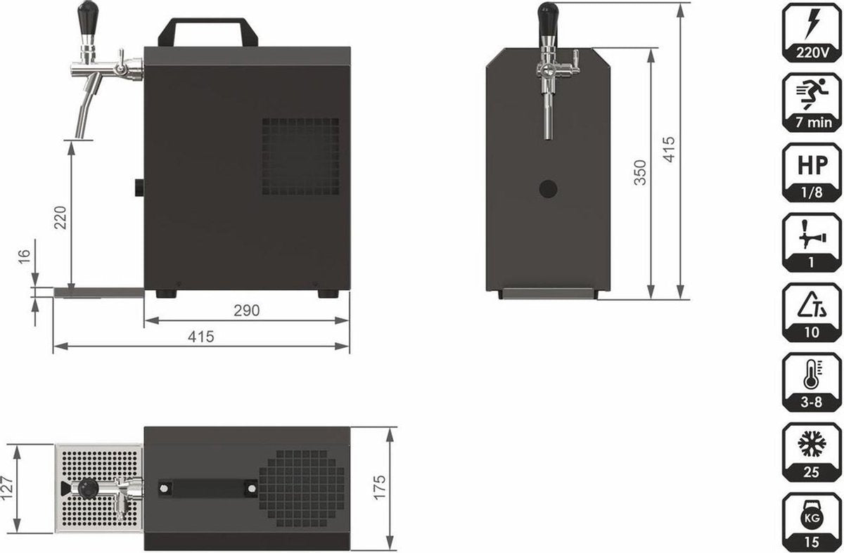 Complete Set - Biertap JET 30 1-kraans
