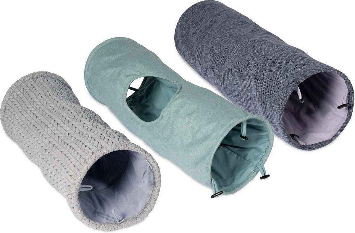 Cat tunnel 75 x 25 x 25 cm blue