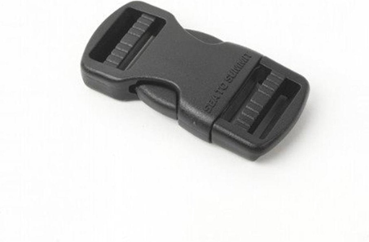 Allesvoordeliger steekgesp - klikgesp - gesp 12mm - set van 10 stuks - zwart