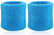 ProductGoods - 2x Zweetband Hemelsblauw | Zweetbandjes pols