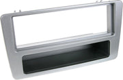 1-DIN Paneel met aflegbakje. Honda Civic 2001-2003 Kleur: Zilver
