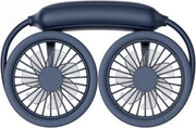 WS36S 4.5W 1200mAh Hoek verstelbaar Drie-snelheden Stille hangende nekventilator Multifunctionele handheld en desktop Kleine ventilator (blauw)