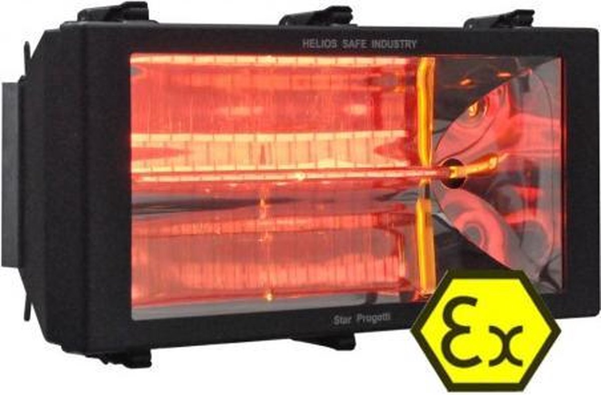 Helios EHAGR20 ATEX infrarood verwarming Korte Golf industriëel 2000 Watt