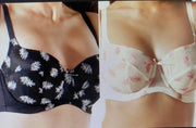 Panache Superbra Lingerie Tango Two Tone BH - underwired balconnet bra - ivory pink - maat F90