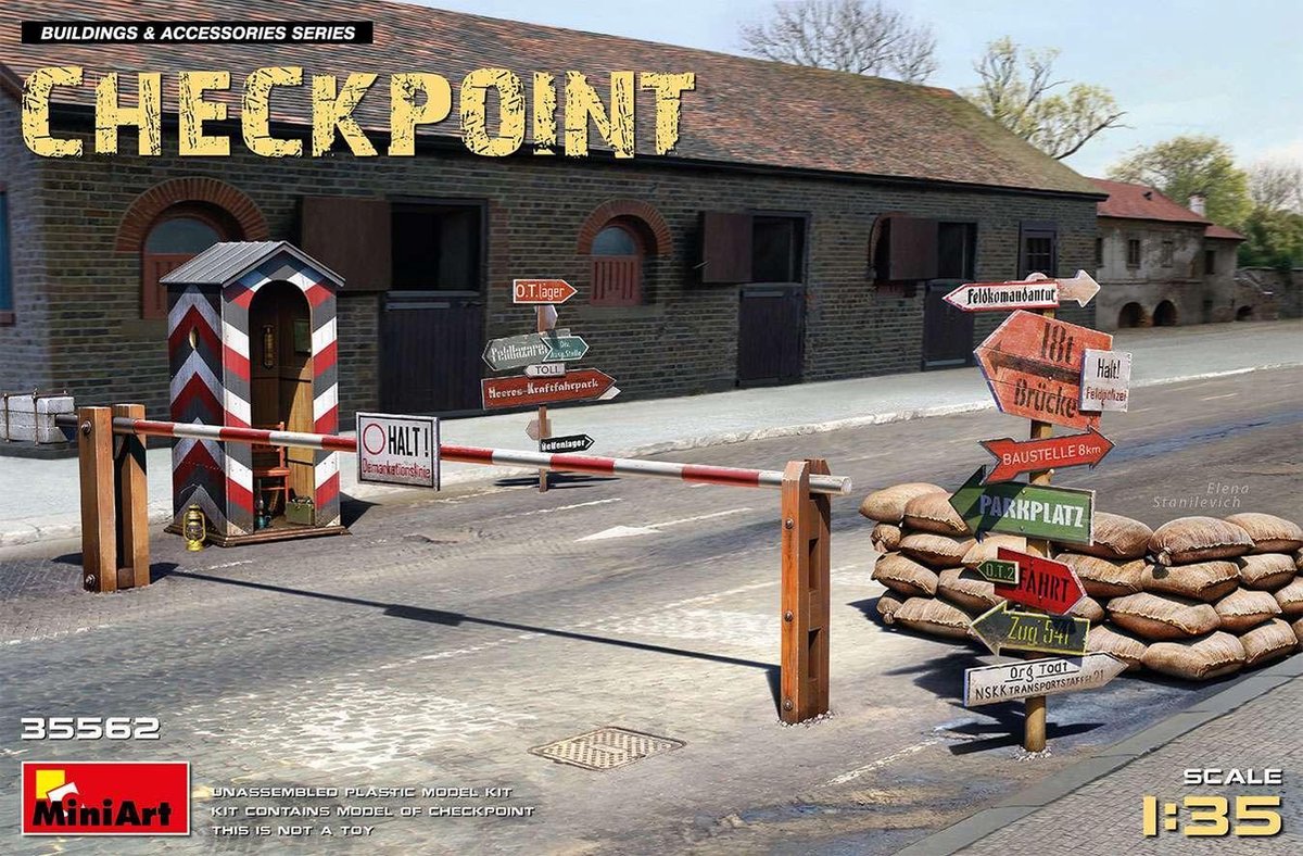 1:35 MiniArt 35562 Diorama Checkpoint Plastic kit