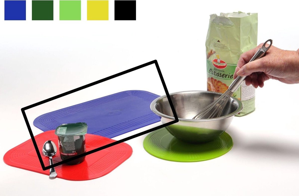Antislipmat - Standaard formaat 35 x 25 cm geel